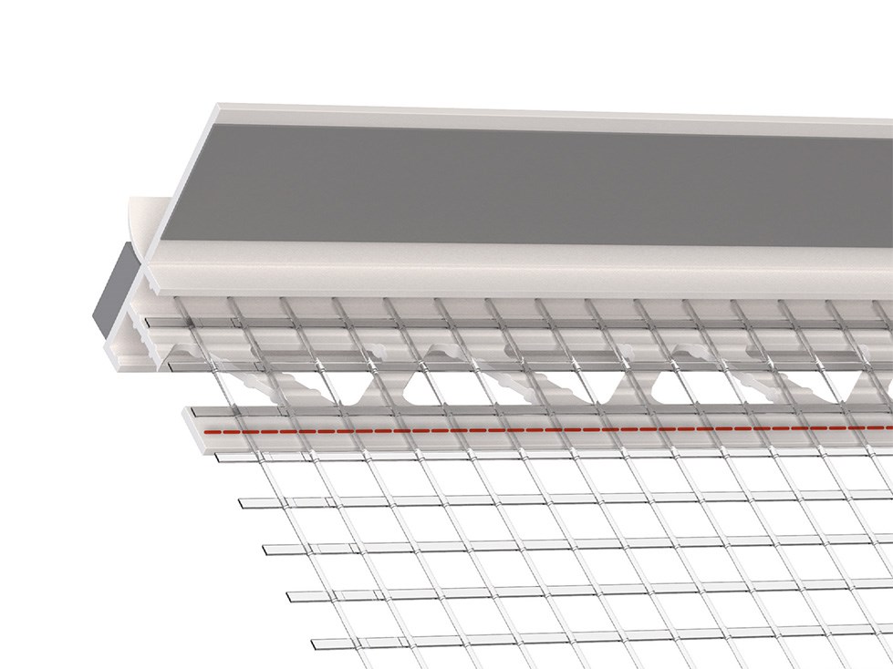 Liimattava pielilista verkolla 9 mm valkoinen