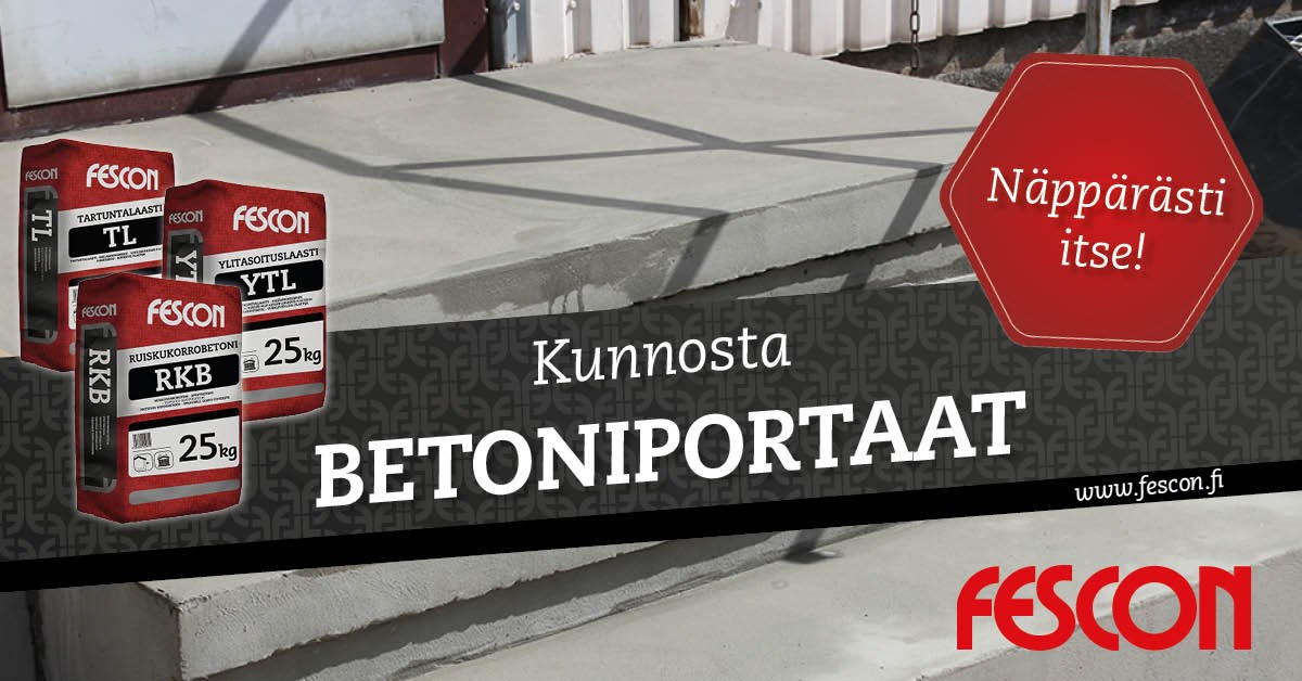 Betoniportaiden kunnostus