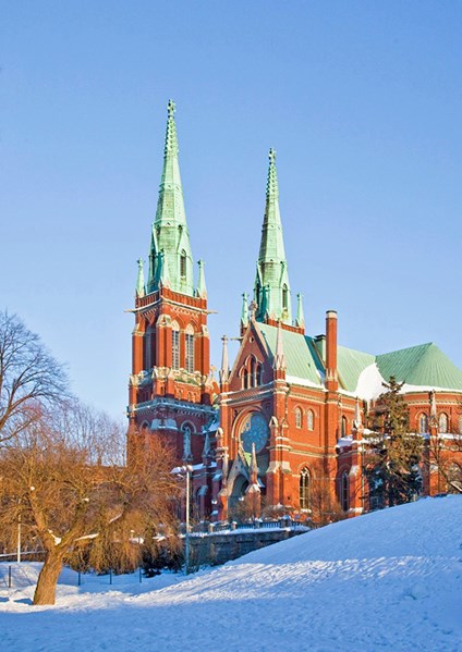 Johanneksenkirkko, vuonna 1891 rakennettu uusgoottilainen kirkkorakennus