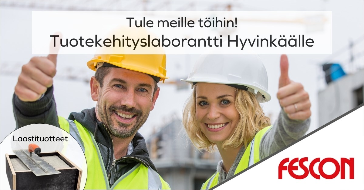 Fescon tuotekehityslaborantti rekry
