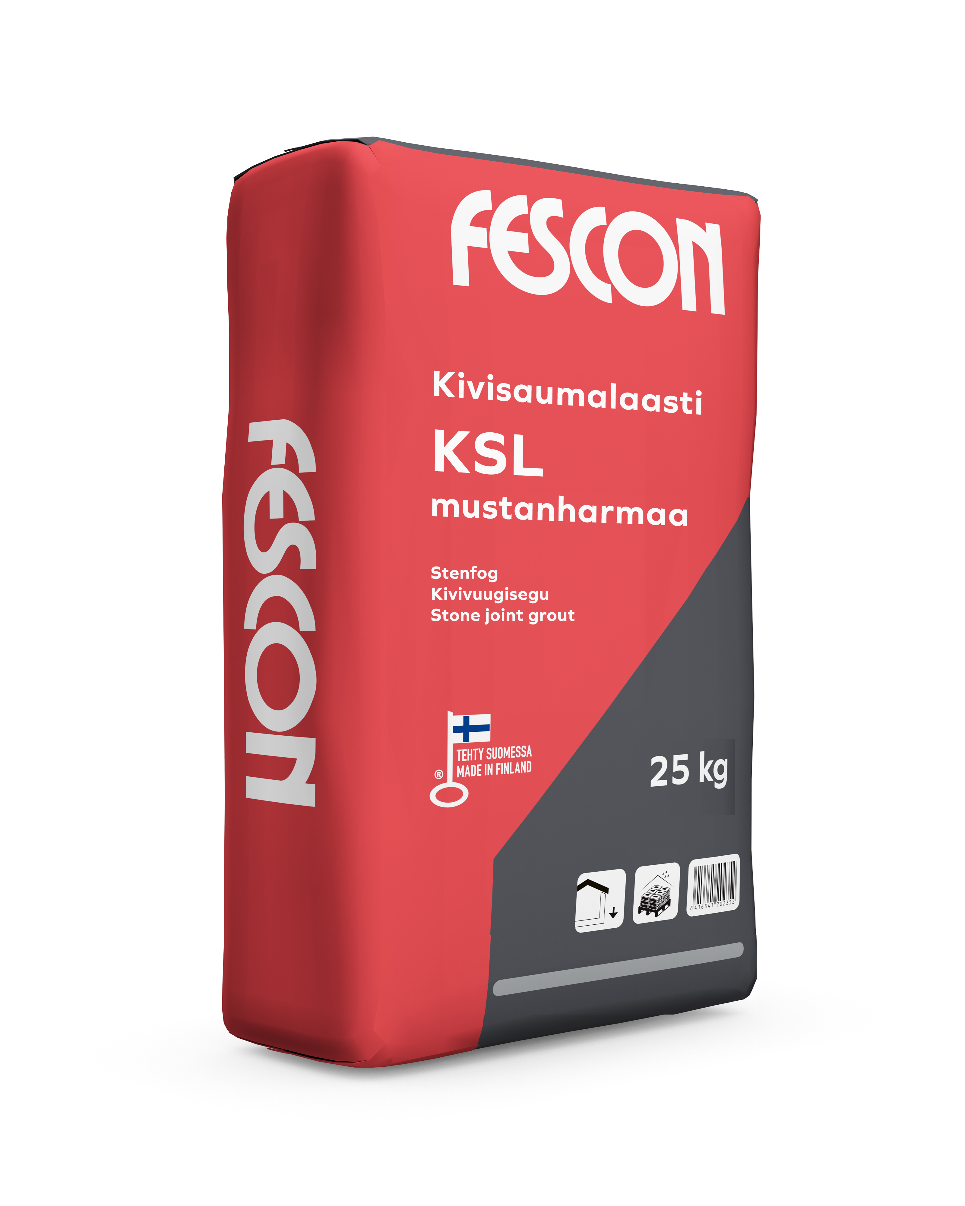 Fescon Kivisaumalaasti KSL mustanharmaa