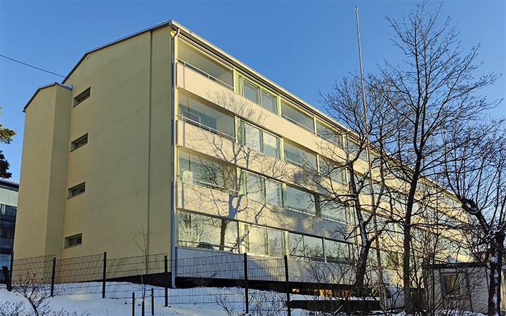 Kauppalantie 29 Helsinki Fescon Fescopanel MFT -levyrappausjärjestelmä