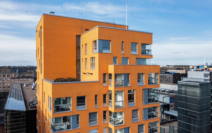 Fescopanel levyrappausjärjestelmä Arabiankatu 8 Helsinki