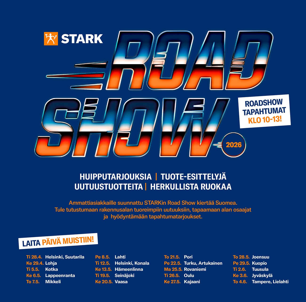 Stark Road Show kiertue 2026